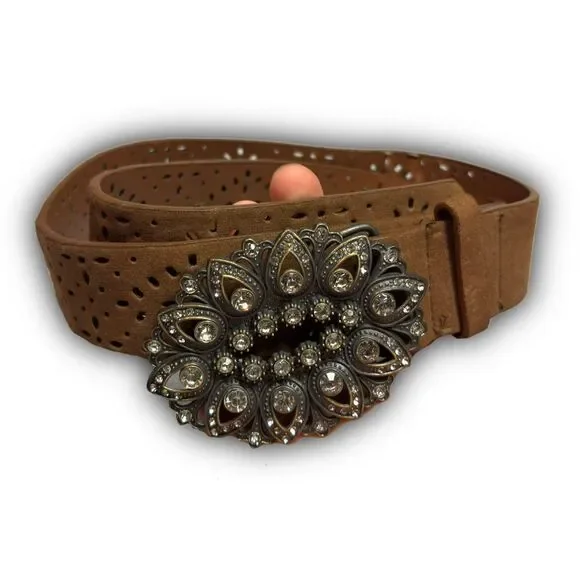 Boho Western Laser-Cut Belt - Picture 1 of 13
